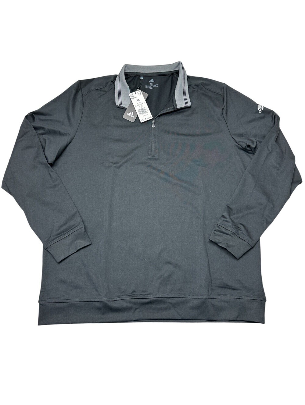 Adidas Golf Club 1/4 Zip Pullover Sweatshirt XL Black MSRP $75 NWT